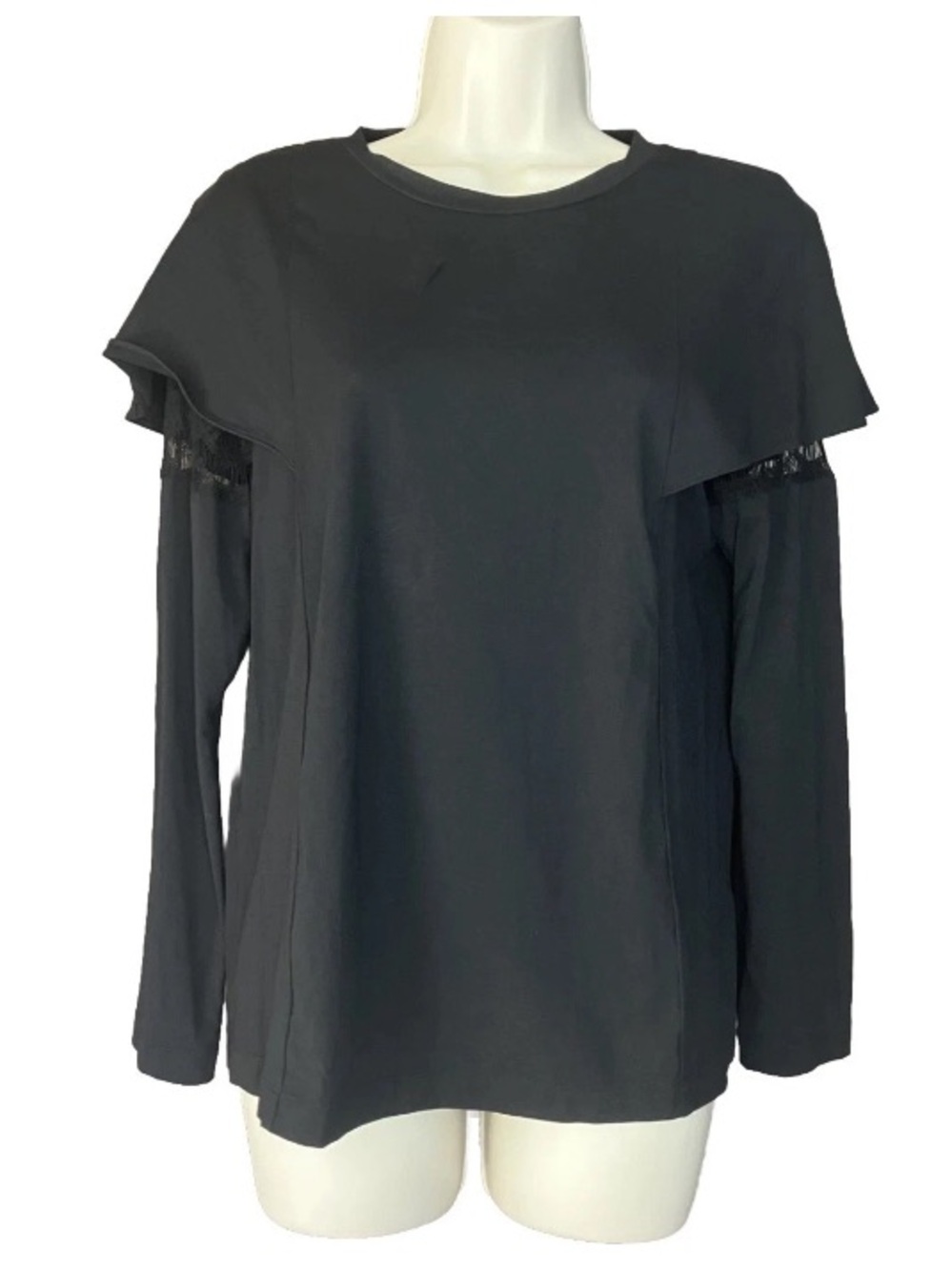 Vintage Barneys New York Thakoon Women Black Viscose Cotton Stretch Blouse Top 6